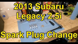 HOW TO Replace Spark Plugs on 2013 Subaru Legacy 25i Easy [upl. by Hajan]