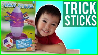 Trick Sticks Game unboxing and playing  Family Fun Game [upl. by Ailido]