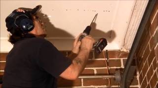 Sagging Garage Drywall Ceiling Repair [upl. by Jude]