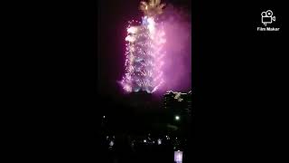 Taipei 101 fireworks 2024Happy3new year everyone [upl. by Cl156]