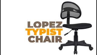 Lopez Typist Chair [upl. by Eelsew361]