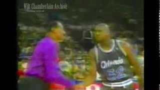 Wilt Chamberlain shakes hands with Shaq [upl. by Norrad]