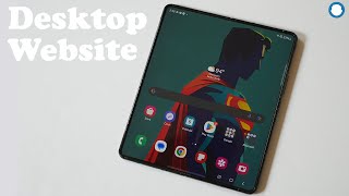 How To Request Desktop Site On Samsung Galaxy Z Fold 6 [upl. by Nnaynaffit]