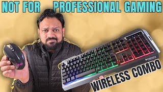 ZEBRONICS Zeb Transformer Pro Wireless Gaming Keyboard and Mouse Combo Unboxing amp Review [upl. by Annaeiluj]