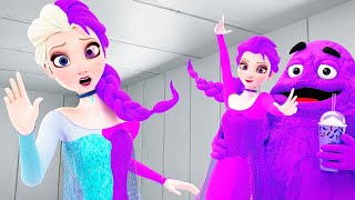 Elsa Frozen  Grimace Transformation Garten Of Banban 5 Animation [upl. by Uke]