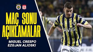 Miguel Crespo ve Ezgjan Alioskiden Maç Sonu Açıklamalar [upl. by Bessie]