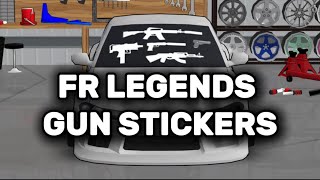 FR Legends gun stickers free livery codes [upl. by Zulaledairam]