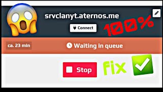 aternos wait in queue problem fix  100 legit 🔥 [upl. by Acirema]