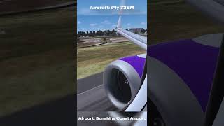 NEW iFly 738M Sunshine Coast landing shorts flightsim aviation flightsimulator msfs2020 [upl. by Edmonda110]