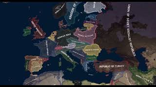 Epic Hearts of Iron IV Timelapse  Magna Europa Mod [upl. by Leahey383]