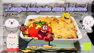 COMMENT FAIRE UNE SAUCE béchamel RECETTE 9 LASAGNE BOLOGNAISE  FACILE ET RAPIDE [upl. by Etnovaj495]