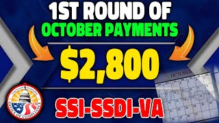 Social Security Update Will the First Round of October Payments Be 2800 Tomorrow [upl. by Andryc]