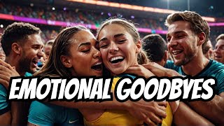 Olympics 2024  Closing Ceremony Athletes Say Emotional Goodbyes [upl. by Lainad]