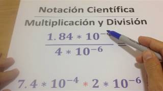 Notación Científica Multiplicación y División  Matemática Básica [upl. by Schlicher10]