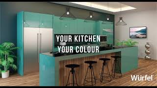 Modular Kitchen Colours  Modular Kitchen Designs  Wurfel kitchen  Best Modular Kitchens [upl. by Ahtelra]