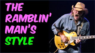 Dickey Betts AMAZING Guitar Style  3 Simple Keys to Ramblin Man Success [upl. by Kellyn]