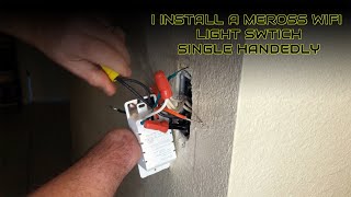 I install a Meross Smart WiFi Single Pole Switch [upl. by Callum791]