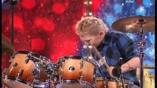 Britains Got Talent 2010 Auditions Kieran Gaffney Boy Drummer 2nd Audition [upl. by Ainslie]