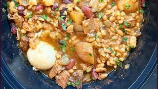 Slow Cooker Cholent [upl. by Hurlow534]