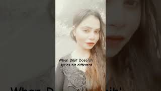 When Diljit Dosanjh lyrics hit different 🤩 music Diljitdosanjh [upl. by Petrie848]