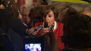 Avignon la candidate PS Cécile Helle annonce sa victoire [upl. by Lubow379]