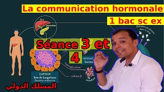 1bac sc ex communication hormonale régulation de la glycémie Séance 3 et 4 [upl. by Helbonia]