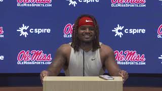 Ole Miss RB Matt Jones talks Wake Forest Win and Looks Ahead to Georgia Southern [upl. by Hbaruas382]