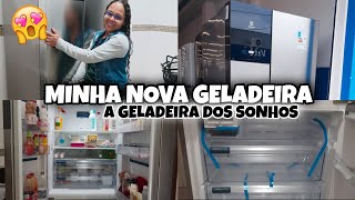 GELADEIRA ELECTROLUX FROST FREE INVERTER 590L AUTOSENSE 3 PORTAS COR INOX IM8S [upl. by Lynelle]