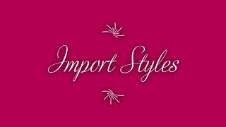 QuarkXpress 2020  Style Sheet Import [upl. by Imled]