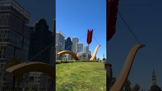 Cupid’s Span San Francisco sanfrancisco art sculpture  publicart baybridge [upl. by Assille]