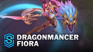 Dragonmancer Fiora Skin Spotlight  PreRelease  PBE Preview  League of Legends [upl. by Nanyk]