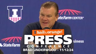 Illini Mens Basketball  Brad Underwood Press Conference 111224 [upl. by Vladi]