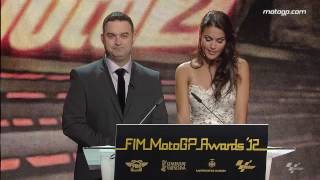 2012 FIM MotoGP™ Awards Ceremony  Moto2™ Class [upl. by Ganiats]