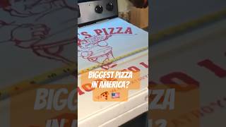 Biggest Pizza In America Delivered 🍕 🇺🇸 [upl. by Anuska]