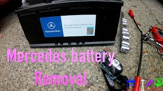 Mercedes Benz Battery Removal  GL amp ML SUVs [upl. by Templas]