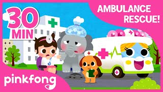 Doctor Im Sick  Compilation  Ambulance Rescue  Pinkfong Songs for Children [upl. by Aleetha]