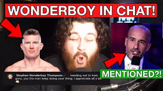 The MMA Guru REACTS To Stephen Thompson JOINING The STREAM amp Being Mentioned On Jon Anik Podcast [upl. by Yadsendew836]