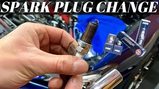 Changing Spark Plugs On My Subaru STI I NGK LFR7AIX [upl. by Rochelle]