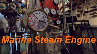 Triple Expansion Marine Steam Engine on the Icebreaker Stettin old Video [upl. by Salema]