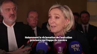 «Le parquet est extrêmement outrancier» Marine Le Pen réagit à la peine dinéligibilité requise [upl. by Kaule762]