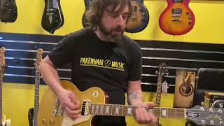 WHAT DOES THIS EPIPHONE LES PAUL CLASSIC WORN METALLIC GOLD SOUND LIKE [upl. by Adamsen]