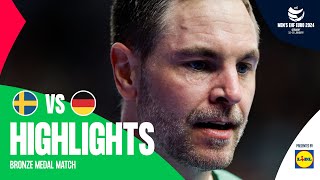 Intense clash for the bronze  Sweden vs Germany  Highlights  Mens EHF EURO 2024 [upl. by Abita]