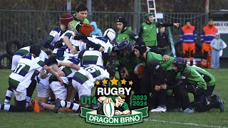 U14 RC Dragon Brno 127 U14 Rugby Union Donau [upl. by Nelyag]