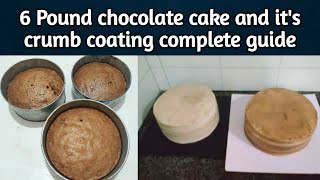 6 pound chocolate cake and crumb coating NadiyaTanvir [upl. by Lladnek391]