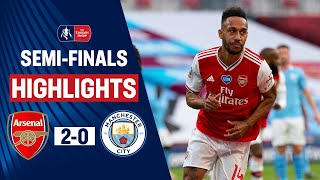 Lethal Aubameyang Sends Arsenal to the Final  Arsenal 20 Manchester City  Emirates FA Cup 1920 [upl. by Newra869]