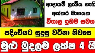 ලක්ෂ 4 ට වටිනා නිවසක්  House for sale in sri lanka Aduwata gewal Low price house Gewal [upl. by Acireed]