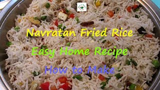 Navratan Fried Rice  Navratan Fried Rice Easy Home Recipe  How to Make Navratan Fried Rice [upl. by Ellenar]