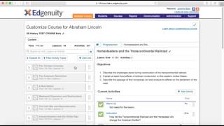 Edgenuity How to Customize a Course [upl. by Suhploda646]