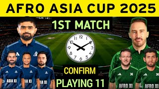 Afro Asia Cup 2025  Asia Team Playing 11 vs Africa 2025  Afro Asia Cup Latest News Today [upl. by Notlim]