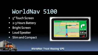 Truck GPS Presentation  WorldNavs GPS For Truck Drivers [upl. by Assert]